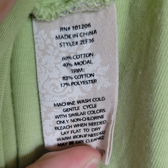 Soft Surroundings Women's Green Pom Pom Alana Maxi Dress Size Large - Picture 4 of 5